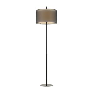 Vale 1 Light Floor Lamp Black - VALE FL-BK