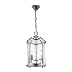 Manor Medium 3 Light Pendant Chrome - 1000410