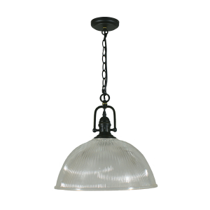 Paramount Chain Pendant Patina With 15" Claredon Clear Glass - 1000687