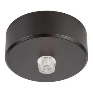 Canopy 70mm Round Surface Mounted Black - HV9705-7023-BLK