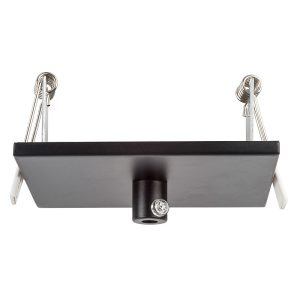 Canopy 90mm Square Recessed Black - HV9705-9005-BLK-SQ