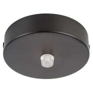 Canopy 90mm Round Surface Mounted Black - HV9705-9025-BLK-RND