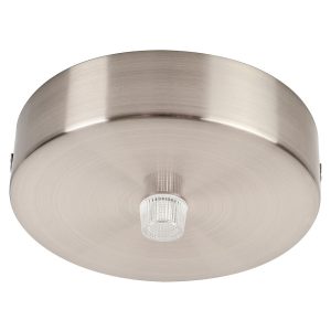 Canopy 90mm Round Surface Mounted Satin Chrome - HV9705-9025-SCH-RND