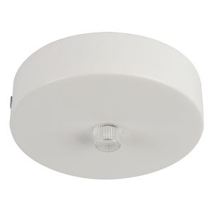 Canopy 90mm Round Surface Mounted White - HV9705-9025-WHT-RND