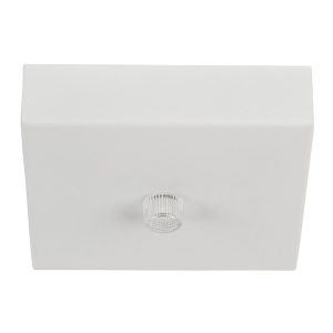 Canopy 90mm Square Surface Mounted White - HV9705-9025-WHT-SQ