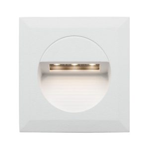 Rye 1.2W LED Square Recessed Indoor/Outdoor Wall/Step Light White / Warm White - MW1811SWHT