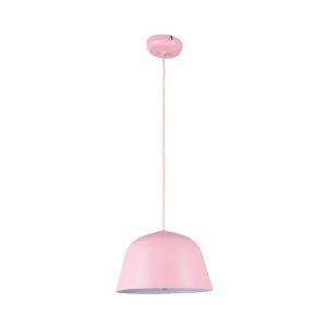 Angled Dome Shape Pendant Matt Pink - Pastel03