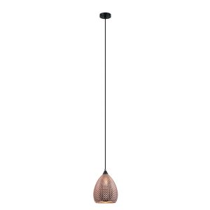 Ellipse Glass Shape Pendant Copper - Rictus3