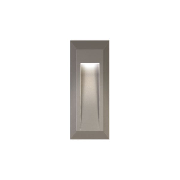 Ostro Vertical Recessed 14W LED Steplight Grey Finish / Cool White - 240V - CBL6420