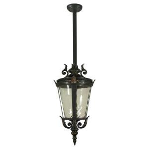 Albany Medium Outdoor Rod Pendant Antique Bronze IP44 - 1000027