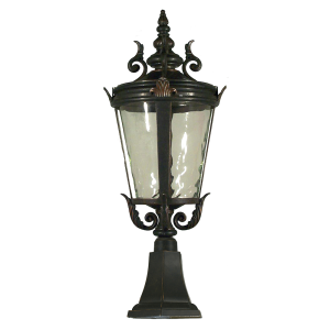 Albany Medium Pillar Mount Antique Bronze IP44 - 1000028