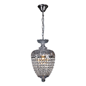 Chopin 1 Light Crystal Basket Chrome - 1000110