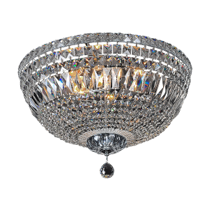 Classique Medium 5 Light Crystal Flush Mount Chrome - 1000115