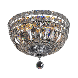 Classique Small 3 Light Crystal Flush Mount Chrome - 1000116