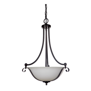 Dallas Single Suspension 3 Light Pendant Bronze - 1000139