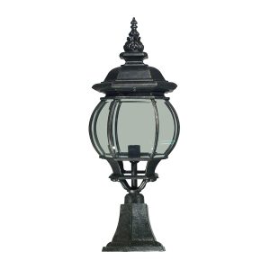 Flinders Large Pillar Mount Antique Black IP12 - 1000191