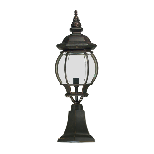 Flinders Medium Pillar Mount Antique Bronze IP12 - 1000194