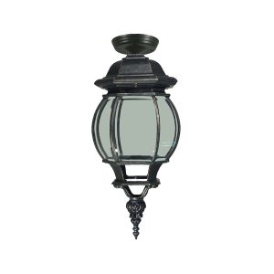 Flinders Medium Under Eave Light Antique Black IP12 - 1000197