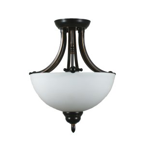 Houston 2 Light Semi-Flush Mount Bronze - 1000258