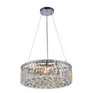 Rotondo Large 6 Light Crystal Pendant Chrome - 1000428