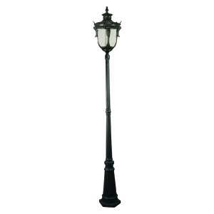 Wellington Large Outdoor Post Light Antique Black IP44 - 1000578