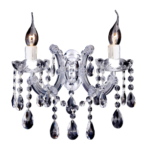 Zurich 2 Light Crystal Wall Light Chrome - 1000610