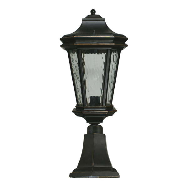 Tilburn Large Pillar Mount Antique Bronze IP44 - 1000815