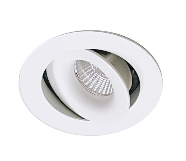MDL-503 12 Watt Dimmable Centre Tilt LED Downlight White / Cool White - MDL-503-WH + MDL-16D-850