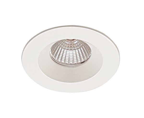 MDL-601 12 Watt Dimmable Fixed LED Downlight White / Cool White - MDL-601-WH + MDL-16D-850