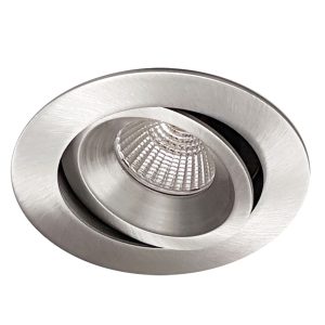 MDL-603 12 Watt Dimmable Centre Tilt LED Downlight Nickel / Cool White - MDL-603-NK + MDL-16D-850