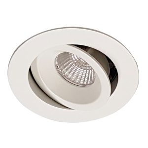 MDL-603 12 Watt Dimmable Centre Tilt LED Downlight White / Cool White - MDL-603-WH + MDL-16D-850