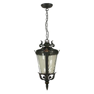 Albany Small Chain Pendant Antique Bronze IP44