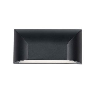 Bloc 5 Watt Exterior LED Wall Light Black / Tri-Colour - BLOC EX5-BK3C