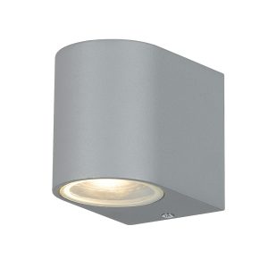 Eos 1 Light 240V GU10 Wall Pillar Light Silver - EOS EX1-SL