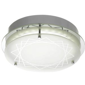 Fosco 20 Watt LED Flush Mount Light Chrome / Cool White - FOSCO OYRD-850