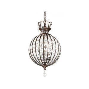 Fiona 3 Light Crystal  Chandelier Bronze - 1000185