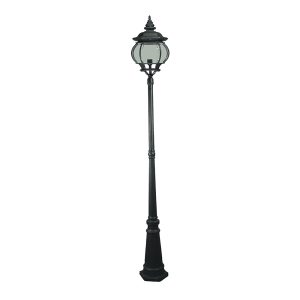 Flinders Medium Outdoor Post Light Antique Black IP12