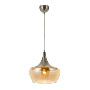 Landy 1 Light Pendant Nickel / Champagne - LANDY PE30-NKCHM