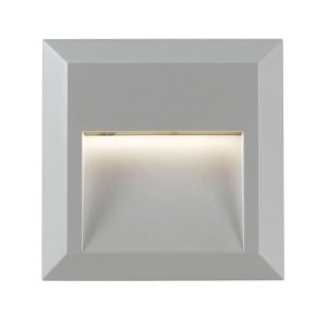 Prima 1.5 Watt Square LED Step Light Silver / Cool White - PRIMA EX.SQ-SL