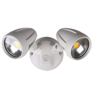 Muro 30 Watt Twin Head LED Spotlight White / Tri Colour - 25061