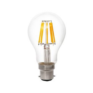 Filament GLS LED 8W B22 Dimmable / Warm White - LGLC8WBCWWD