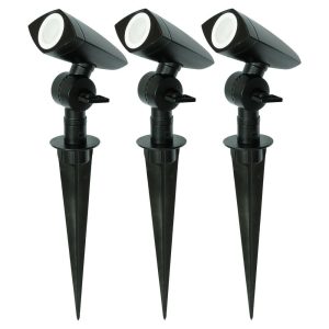 LED 1W DIY 3 Pack Inground Spike Light - Black / Daylight - LSEXGS1WLED/3P