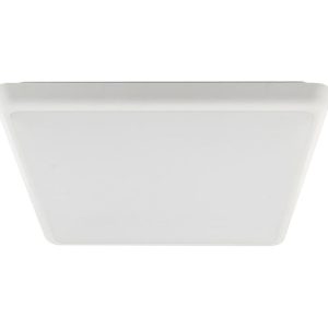 Square 18W Slimline LED Oyster - White Frame / Warm White - AT3015/18/LED/WH/WW