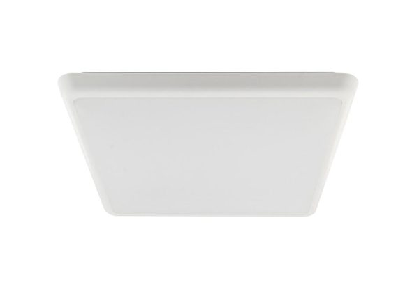 Square 18W Slimline LED Oyster - White Frame / Cool White - AT3015/18/LED/WH/CW