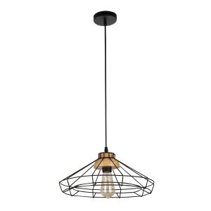 Aero Industrial Metal Pendant Black - CIDP212161