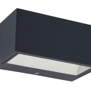 Bronte 9W LED Exterior Up/Down Wall Light Dark Grey Finish / Cool White - CED8340