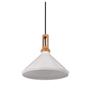 Bennie Round Pendant White - CIDP103162