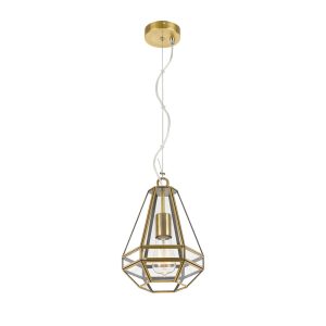 Espada 1 Light Pendant Small Antique Brass - ESPADA PE20-AB