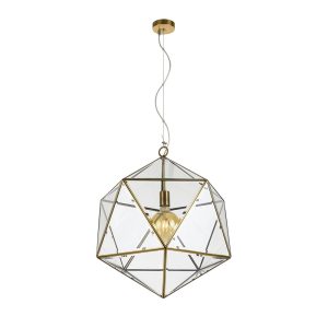 Lazlo 1 Light Pendant Large Antique Brass - LAZLO PE50-AB