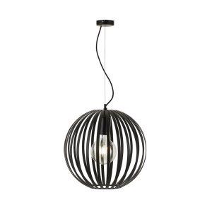 Midori 1 Light Pendant Large Black - Midori PE50-BK